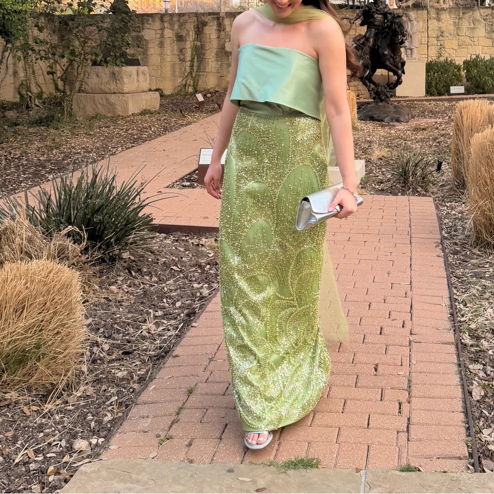 Custom Made Nora Parada Sequin Dress with Neck Scarf - Picture 5 of 5